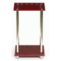 Porte queues table brun