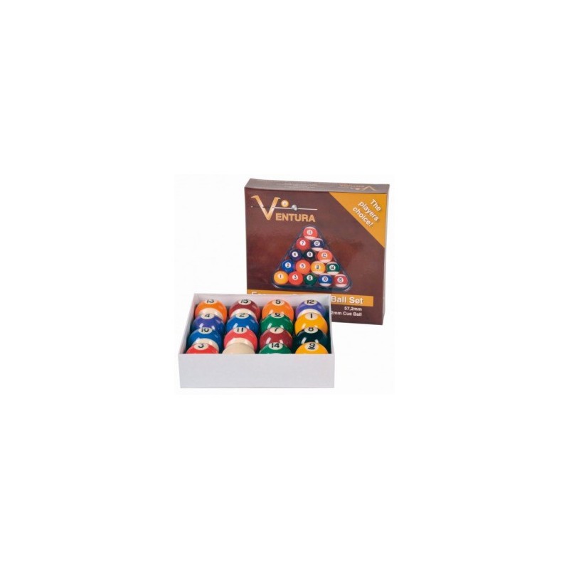 Ventura – Set De Boules De Billard 57.2 Mm, Version Économie