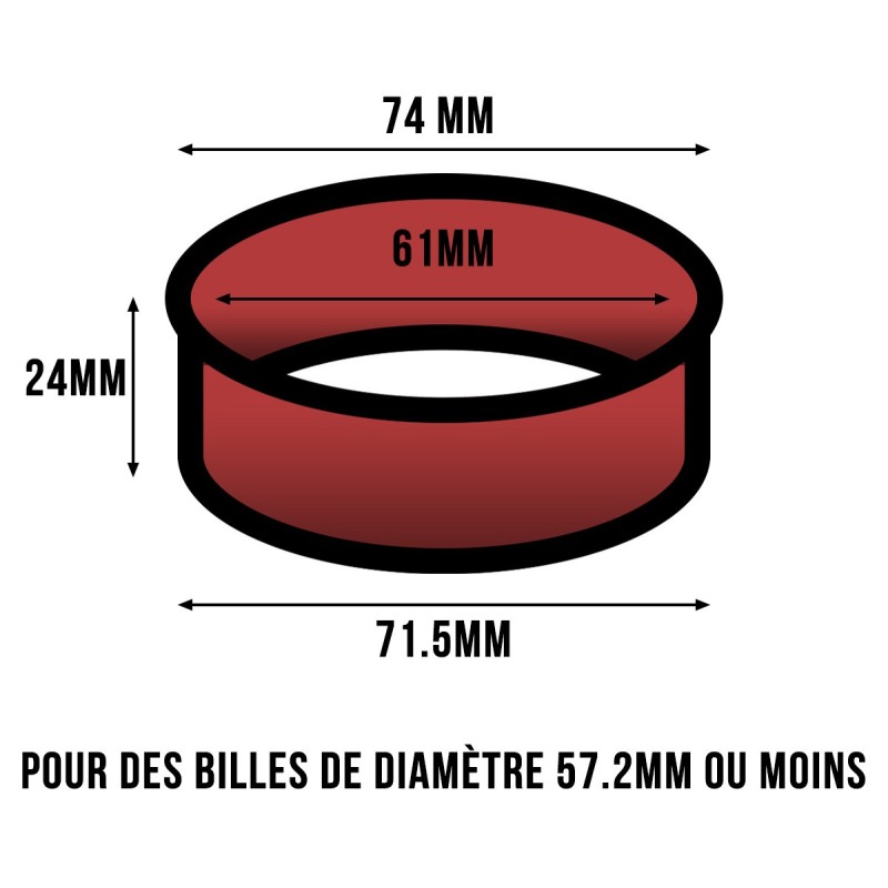Bague Blanche Métal Pour Verre De Montre - Référence C301 - Neuf Sans étiquette