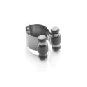 Clips aluminium noir de serrage pour porte queue