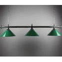 Luminaire pub 3 globes vert