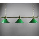 Luminaire pub 3 globes vert