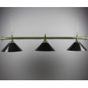Luminaire pub 3 globes noir