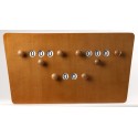 Compteur mécanique trapèze Brun