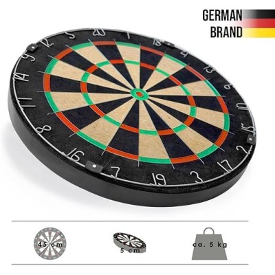 Karella Dartboard BullOut Set inkl. 2 Set Darts – Cible darts pro