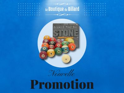 [PROMOTION] Set de billes de billard américain Aramith Stone