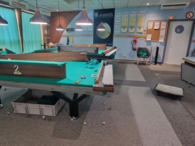 Changement de tapis pour les billards du club de Pont-à-Mousson